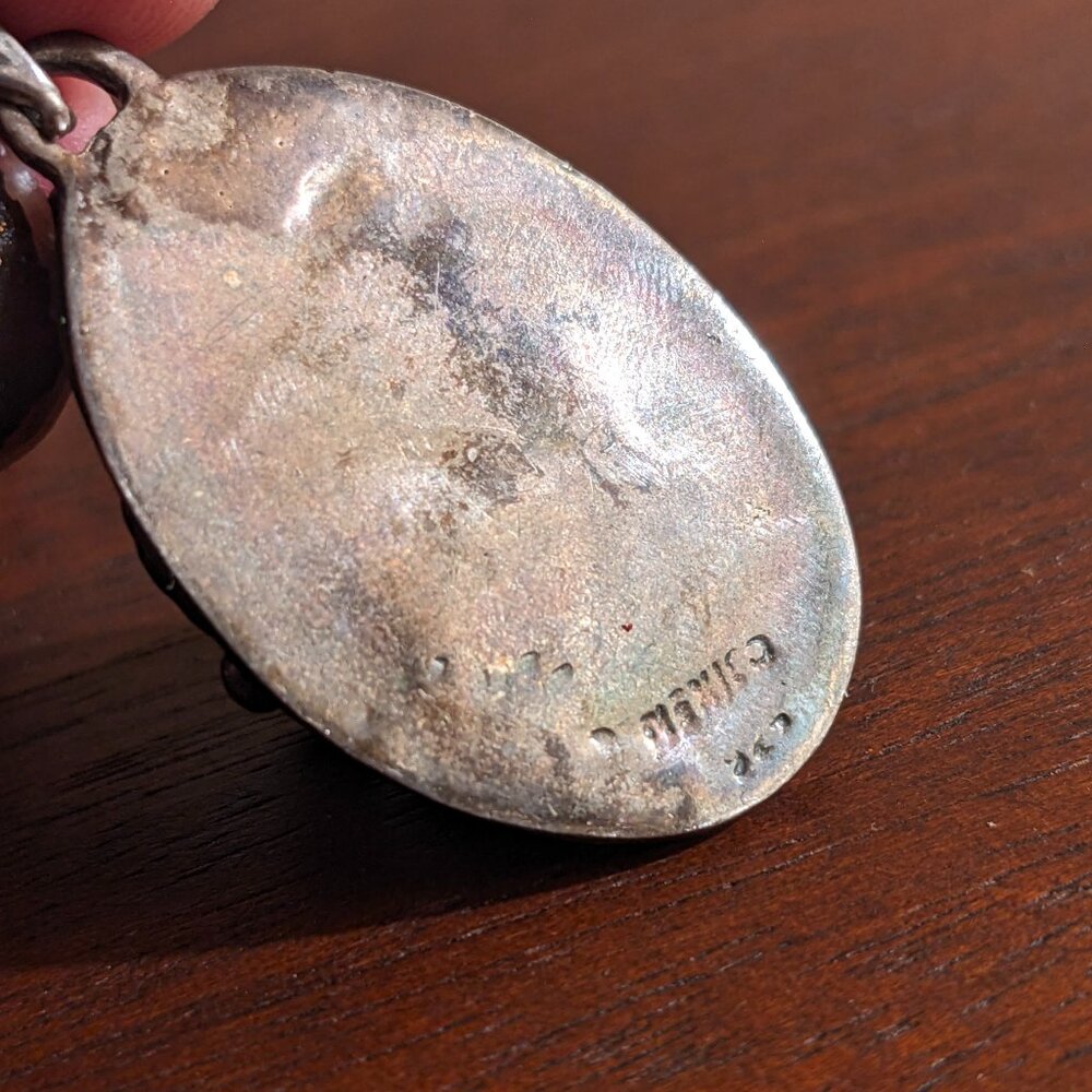 Vintage Carol Felley Silver Rabbit Pendant with Amethyst Stone Marked Mexico 925 - Picture 7 of 8